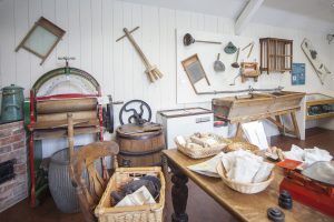 Kitchen laundry gallery showing a range of kitchen implements