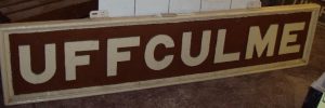 Uffculme Station sign